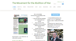 Desktop Screenshot of abolishwar.org.uk